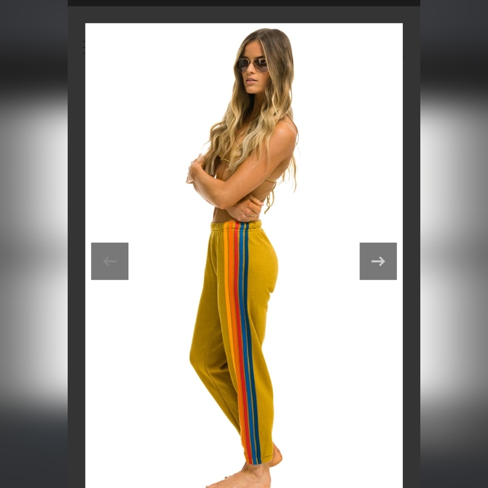 Aviator nation 5 stripe sweatpants